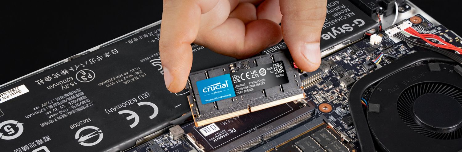 Crucial DDR5 Laptop Memory optimized power